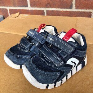 Geox Respira Toddler Breathable Sneakers EU 20 / US 4.5 Navy Red Detail